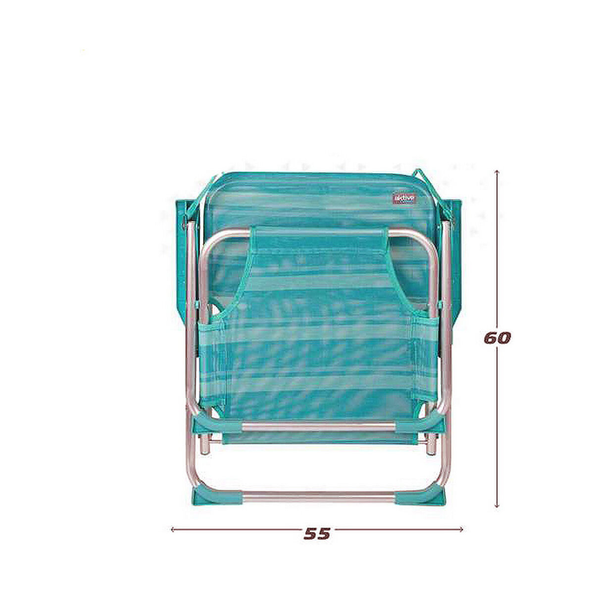 Strandstol Aktive Turkos 55 x 35 x 72 cm - 2