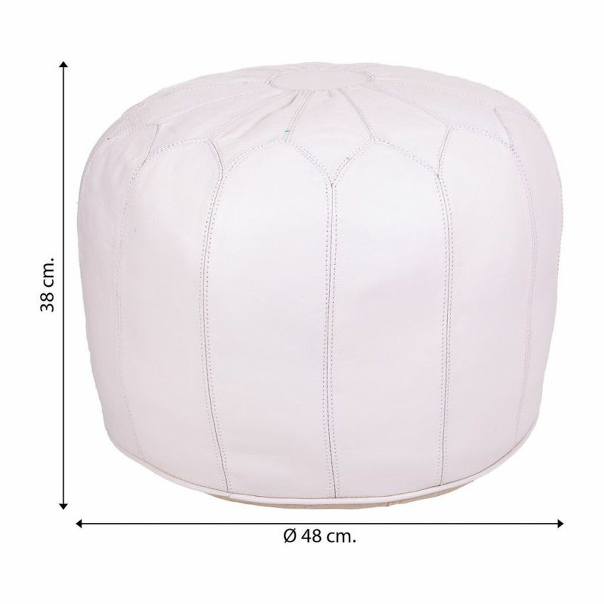 Puff Alexandra House Living Läder 38 x 48 x 48 cm - 7