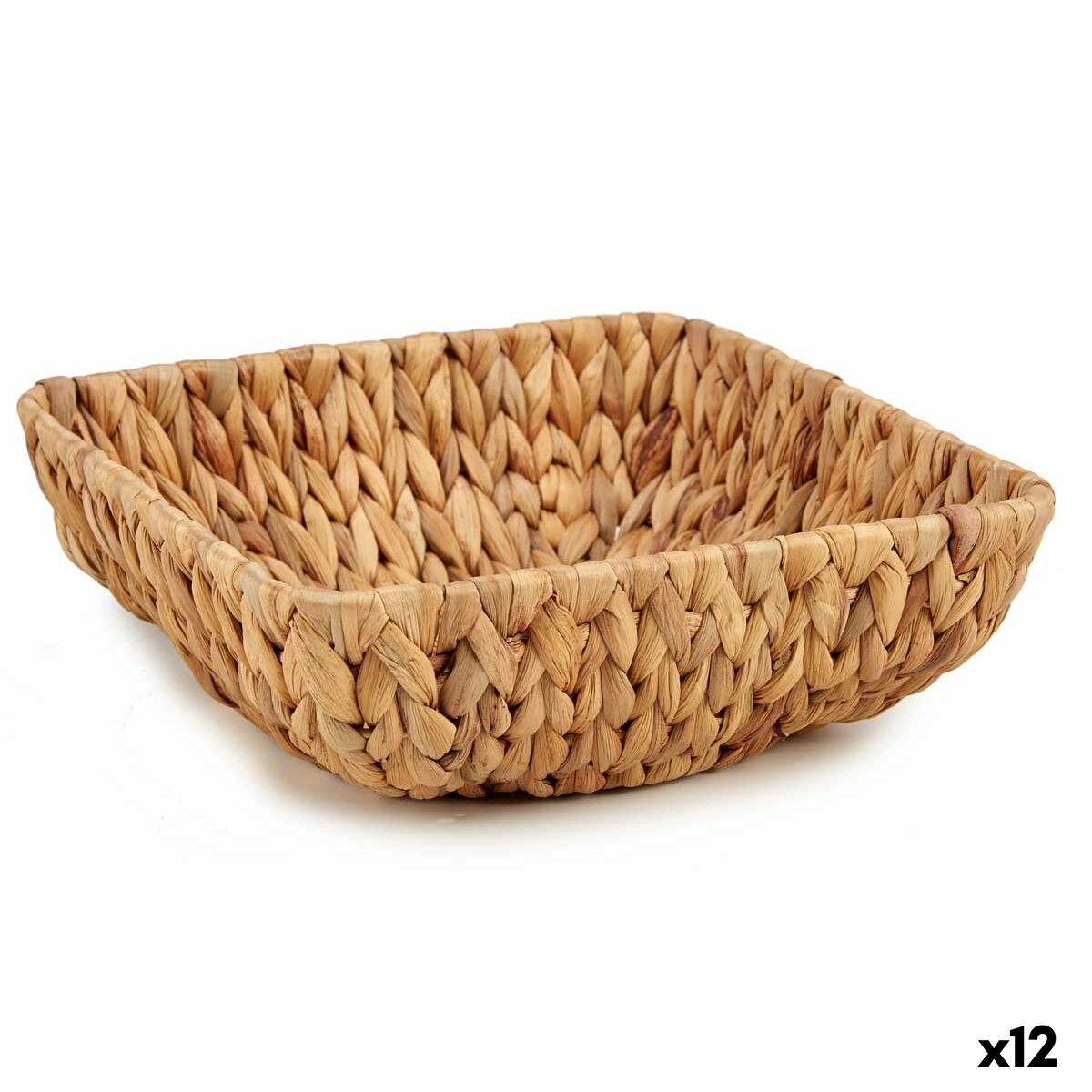 Bordsdekoration Gift Decor Brun Metall Vattenhyacint 26 x 8 x 26 cm 25,8 x 8 x 25,8 cm (12 antal)