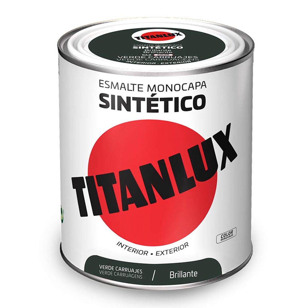 Syntetisk emaljfärg Titanlux 5808988 Grön 750 ml - 2
