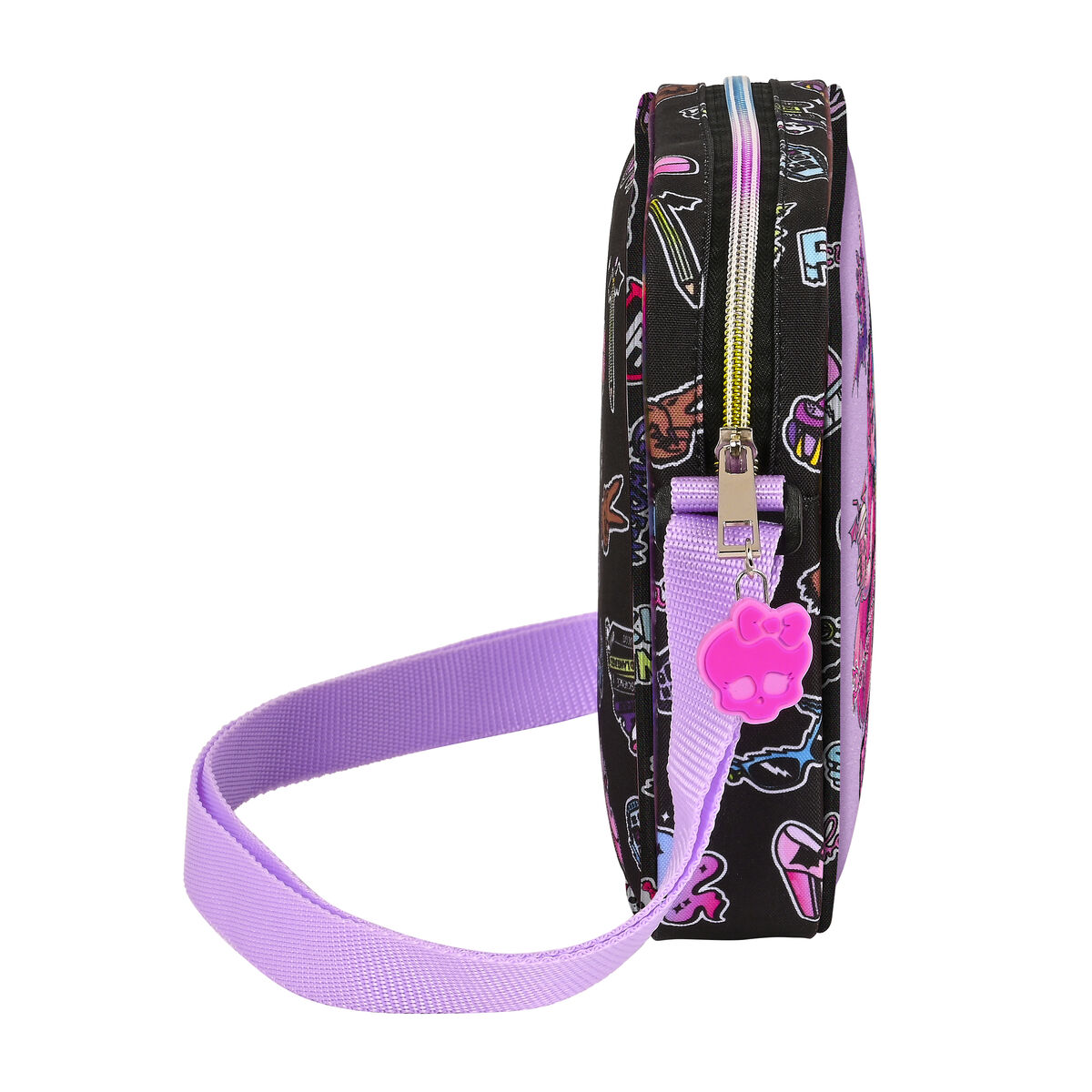 Axelväska Monster High Creep Svart 16 x 18 x 4 cm - 6
