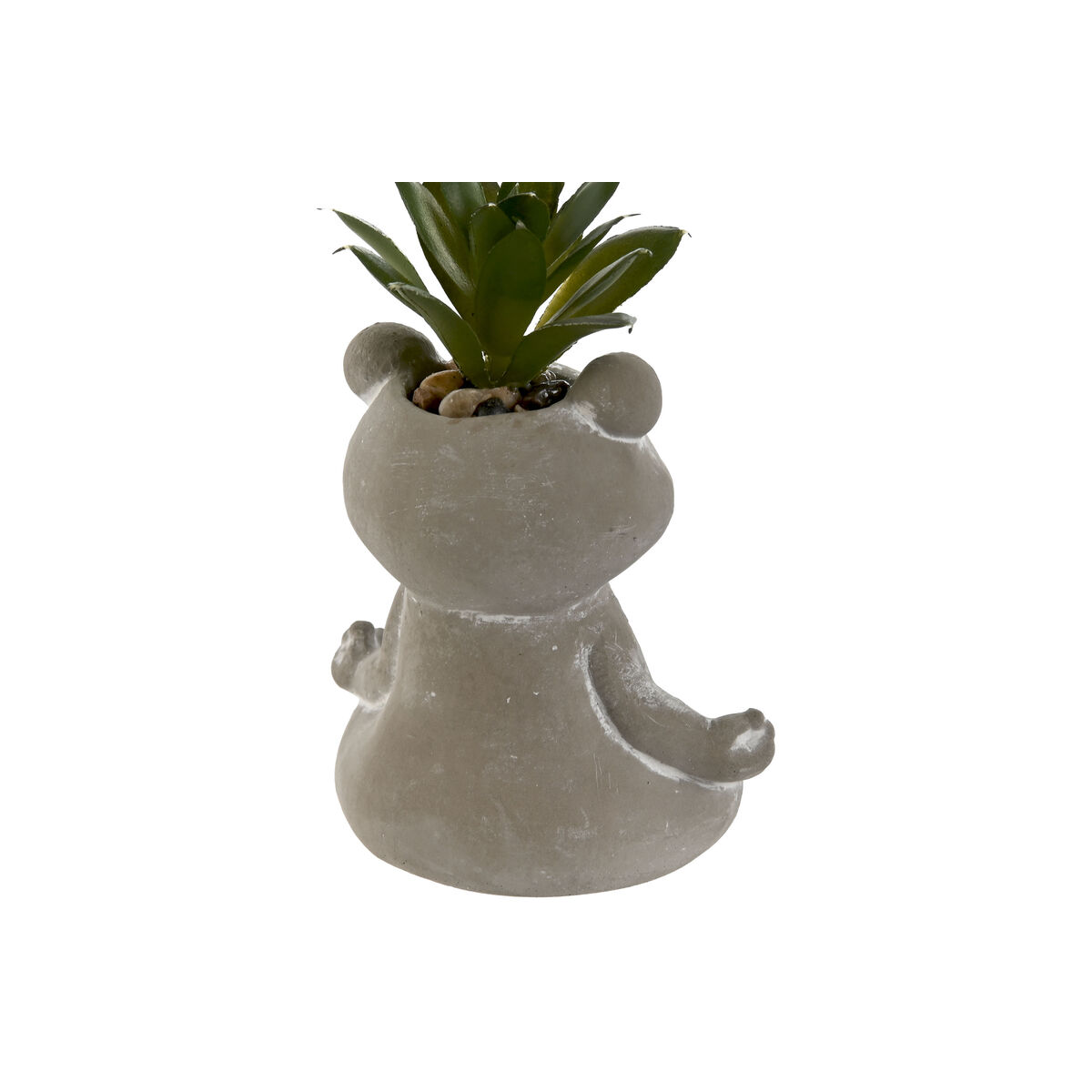 Dekorativ växt Home ESPRIT Polyetylen Cement Groda 7,5 x 5 x 11 cm (3 antal) - 3