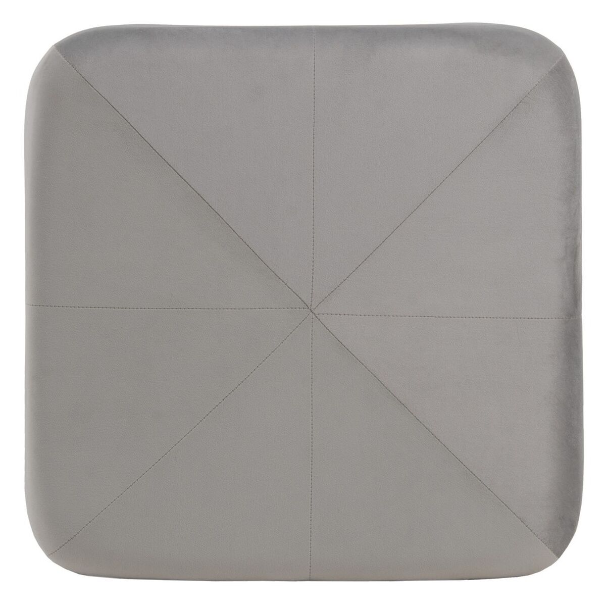 Puff Syntetmaterial Grå Trä 60 x 60 x 40 cm - 3