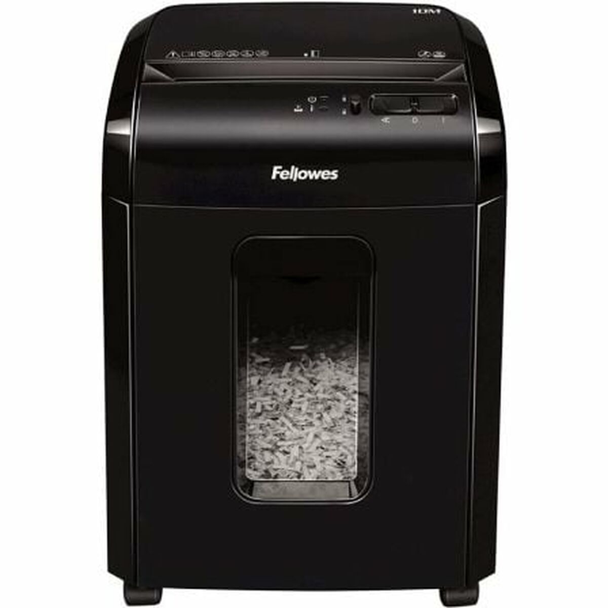 Dokumentförstörare Mikroskärande Fellowes Powershred 10M 2 x 12 mm Svart