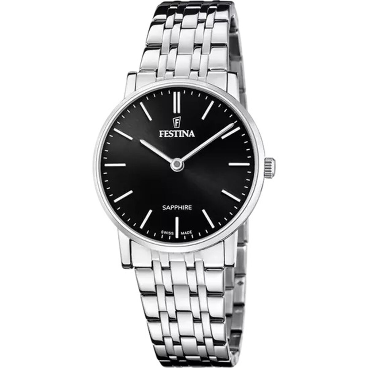 Herrklocka Festina F20047/4 Svart Silvrig