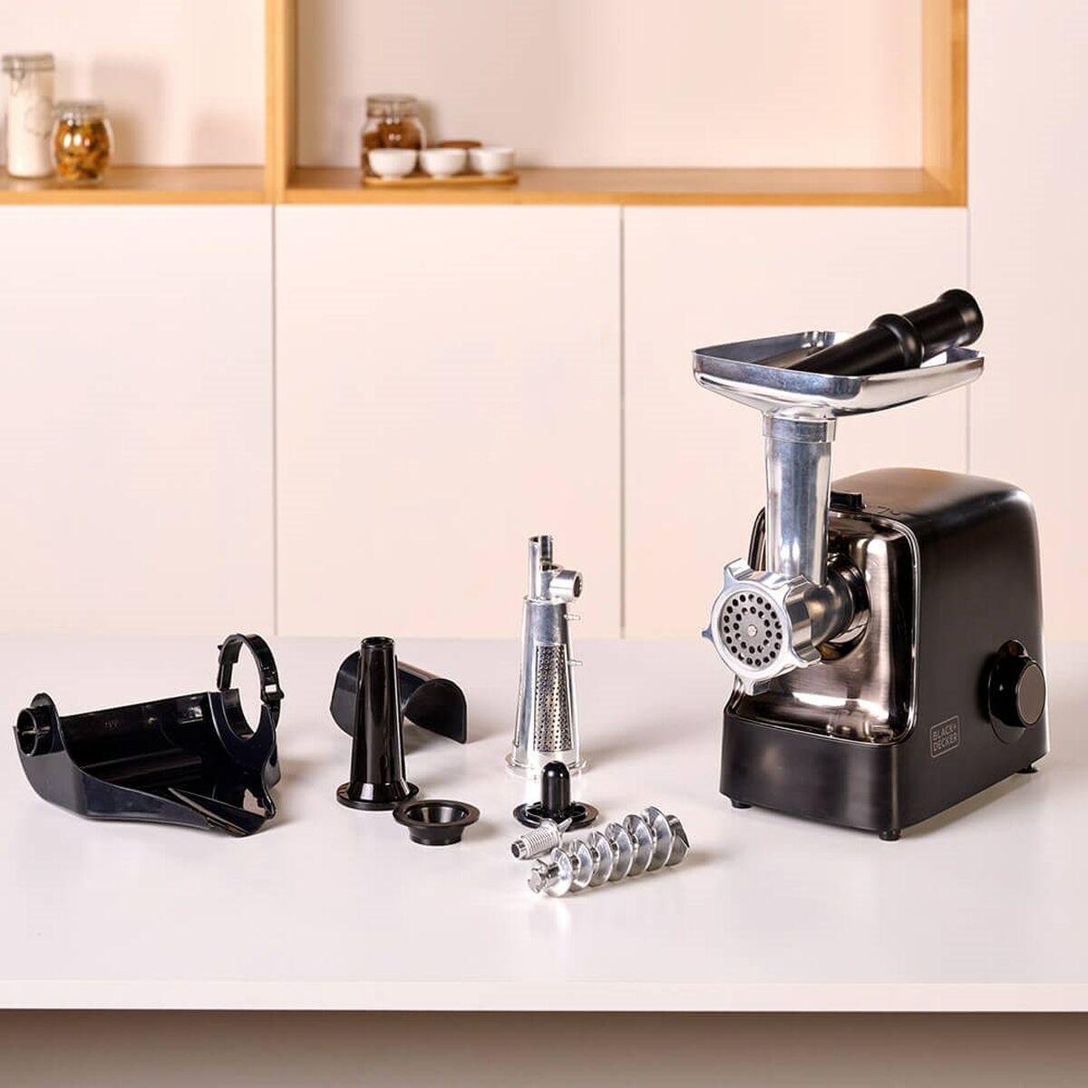 Kötthackare Black & Decker BXMMA2200E Svart Silvrig Rostfritt stål Aluminium 2200 W - 4