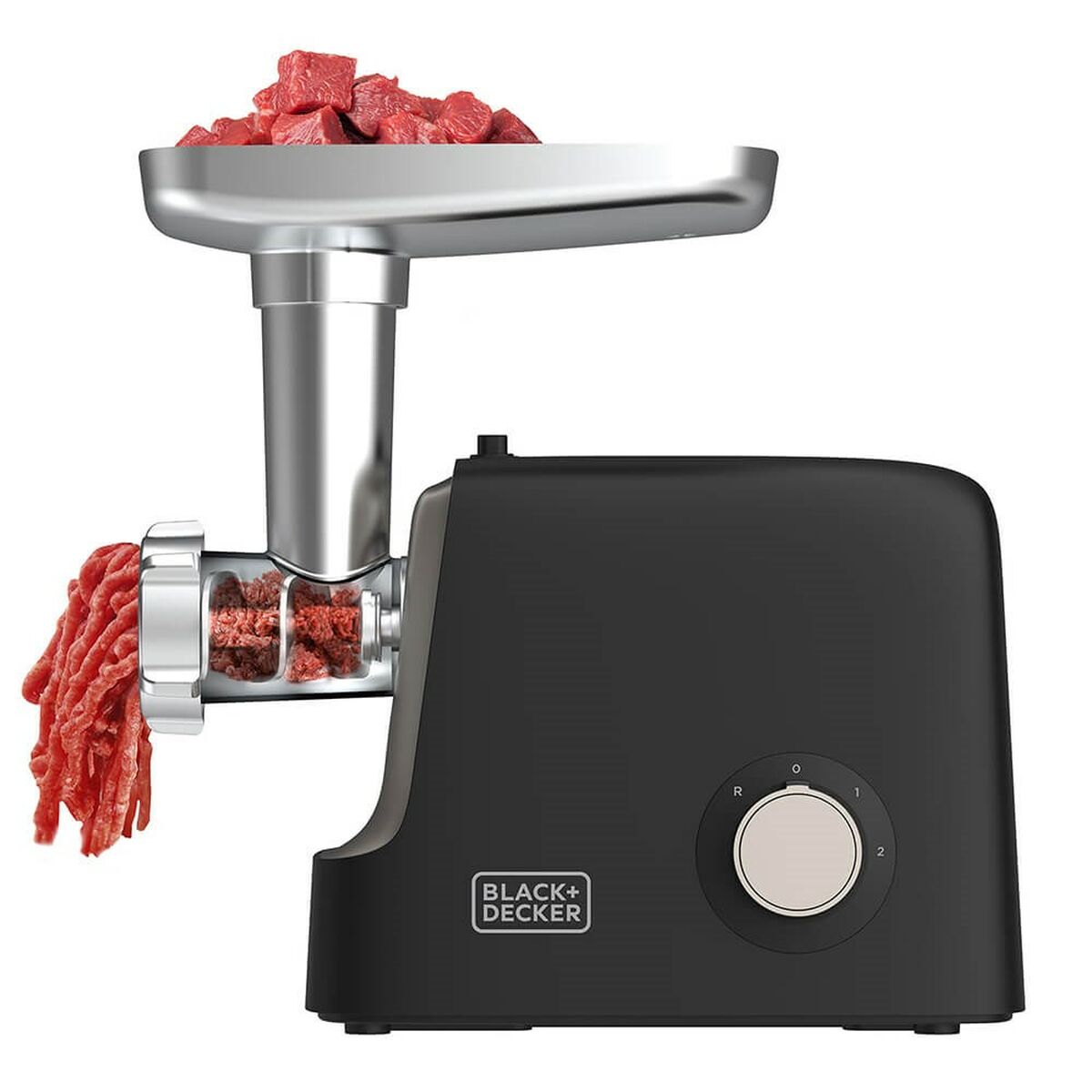 Kötthackare Black & Decker BXMMA2200E Svart Silvrig Rostfritt stål Aluminium 2200 W - 6
