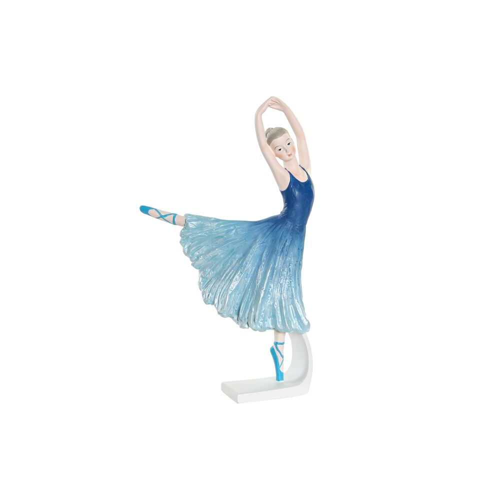 Prydnadsfigur DKD Home Decor Blå Romantisk Balettdansare 13 x 6 x 23 cm - 2
