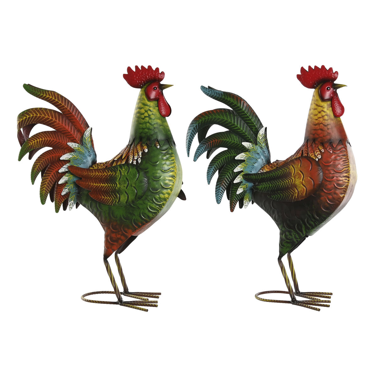 Prydnadsfigur Home ESPRIT Multicolour Tupp 34,3 x 14 x 48,3 cm (2 antal)