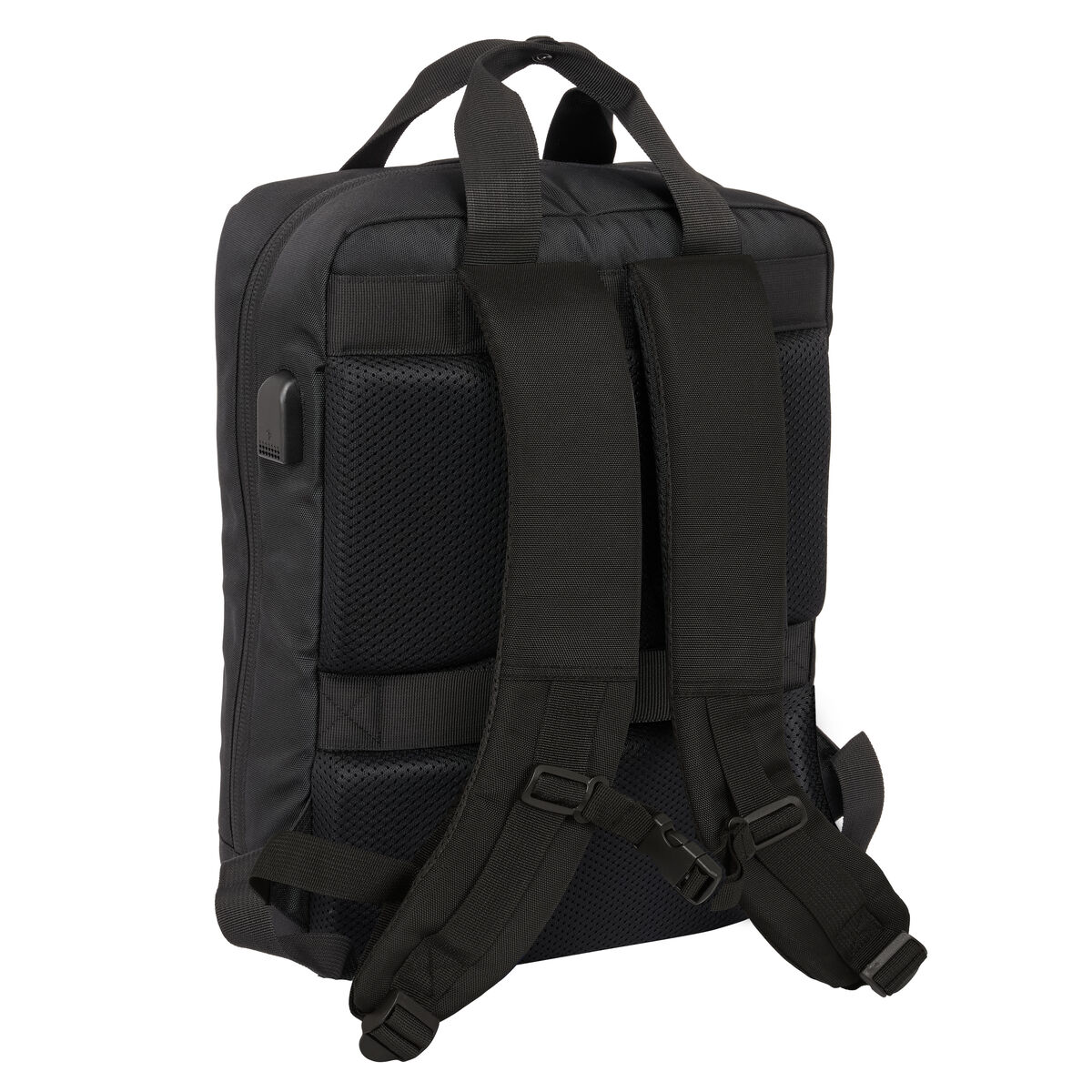 Laptopryggsäck Real Madrid C.F. Premium Svart 29 x 39 x 11 cm 13,3" - 3
