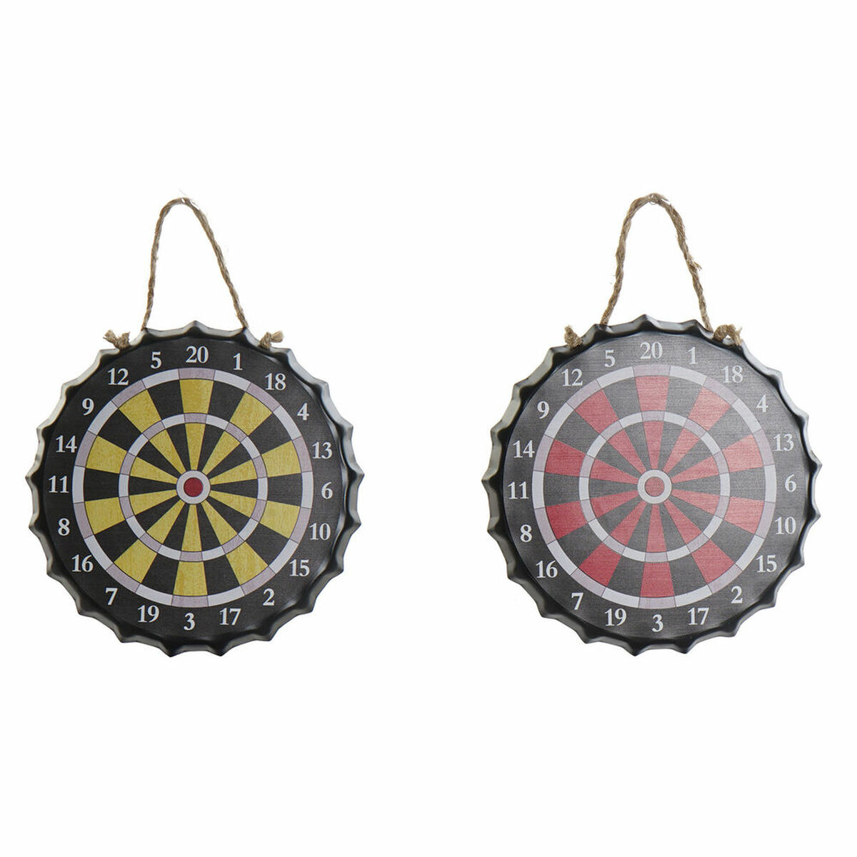 Väggdekoration DKD Home Decor Järn (22 x 2 x 22 cm) (2 pcs)