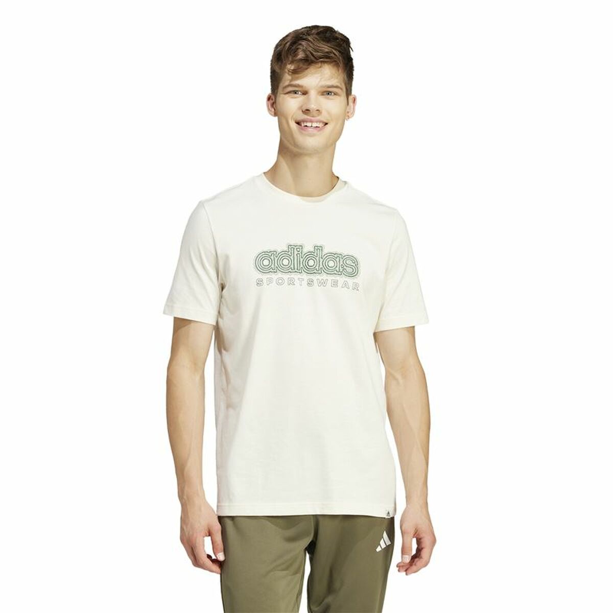 T-shirt med kortärm Herr Adidas Growth Spw - 2