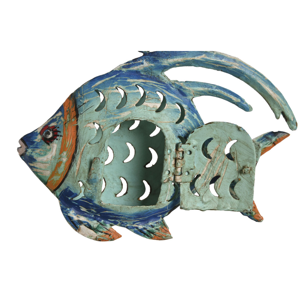 Prydnadsfigur Home ESPRIT Fisk Medelhavs 19 x 4 x 13 cm - 3