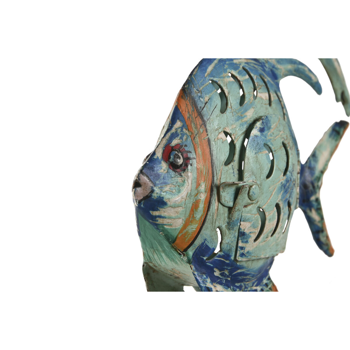Prydnadsfigur Home ESPRIT Fisk Medelhavs 19 x 4 x 13 cm - 2