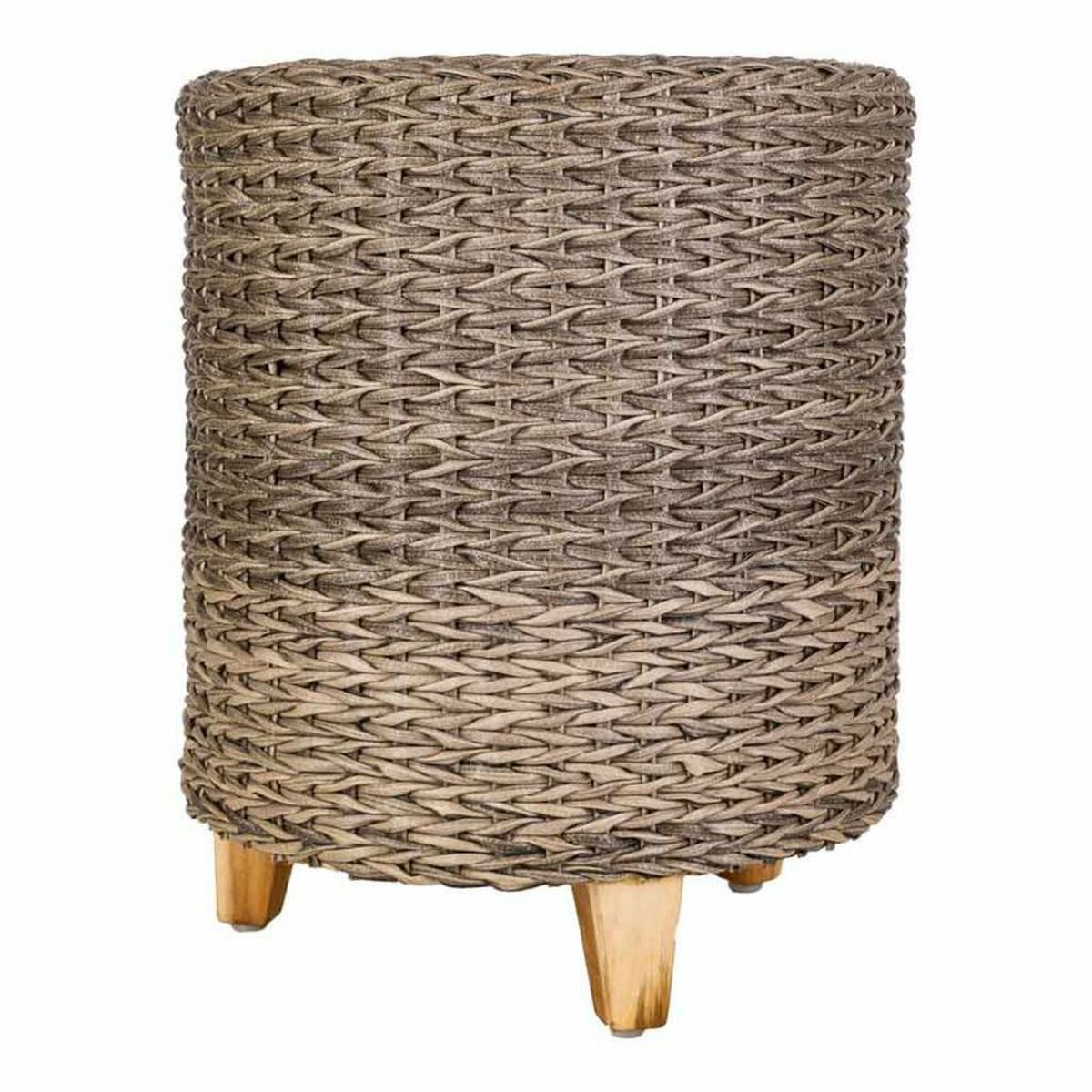 Sittpall Alexandra House Living Grå Trä syntetisk rattan 40 x 48 x 40 cm - 3