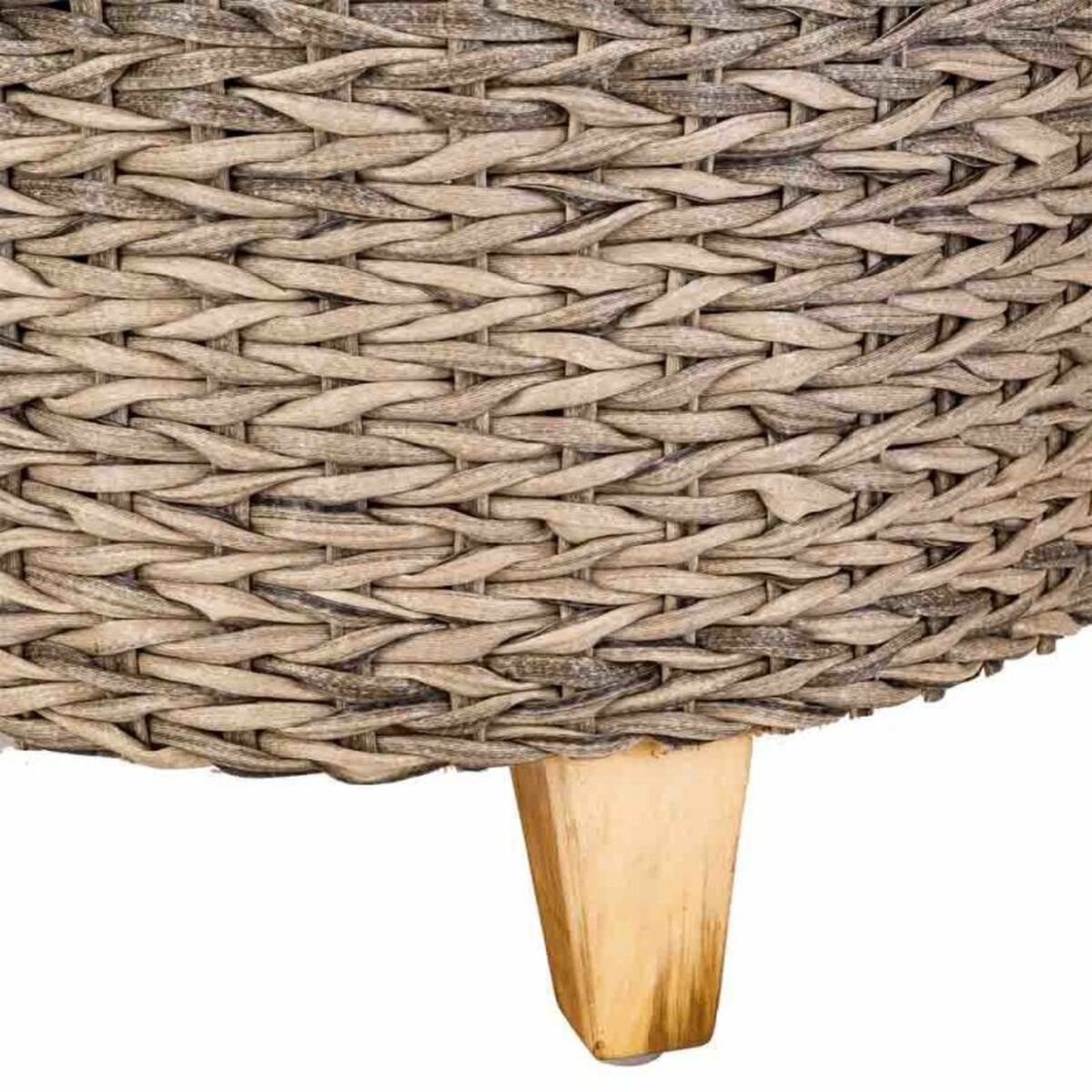 Sittpall Alexandra House Living Grå Trä syntetisk rattan 40 x 48 x 40 cm - 5