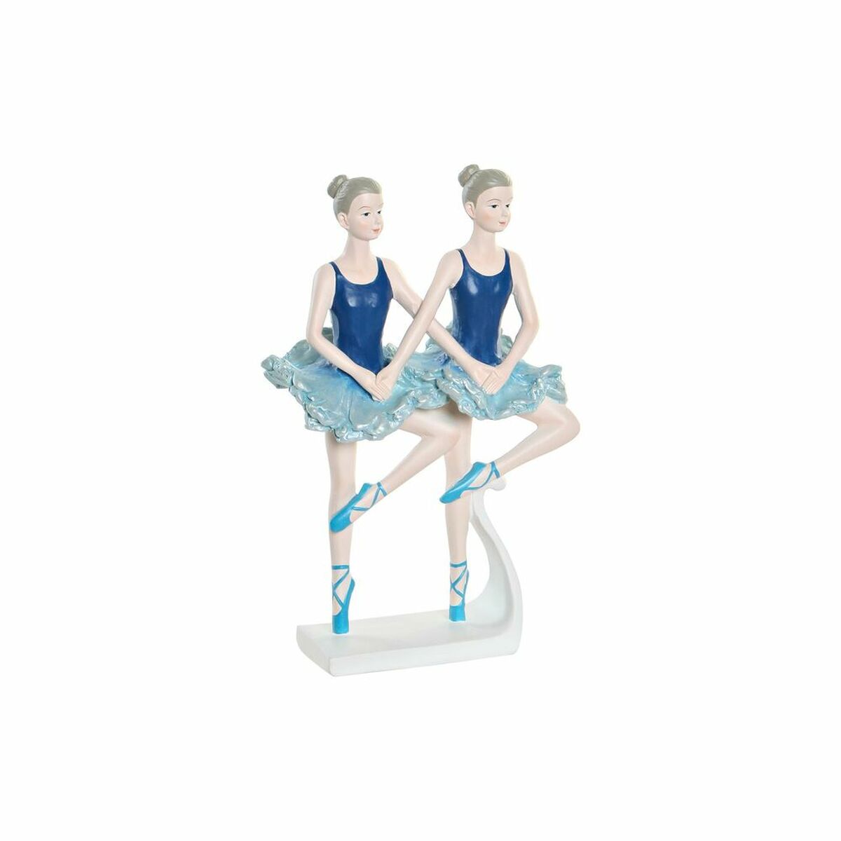 Prydnadsfigur DKD Home Decor Blå Romantisk Balettdansare 14 x 7,5 x 21,5 cm - 4