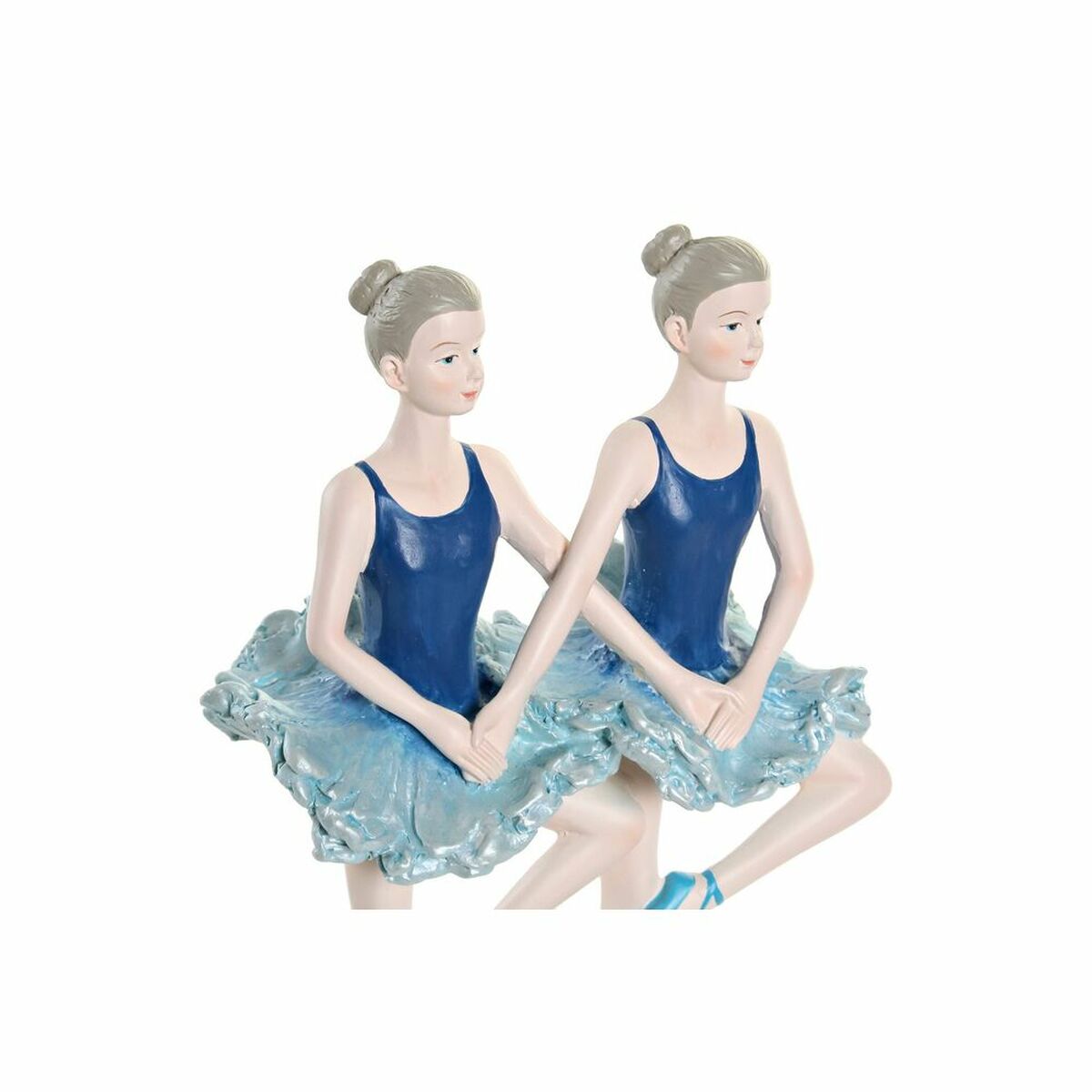 Prydnadsfigur DKD Home Decor Blå Romantisk Balettdansare 14 x 7,5 x 21,5 cm - 5