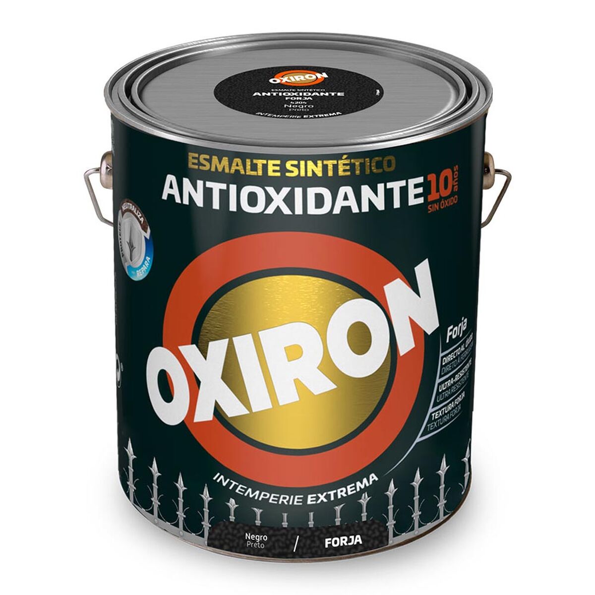 Syntetisk emaljfärg Oxiron Titan 5809028 Svart Antioxiderande