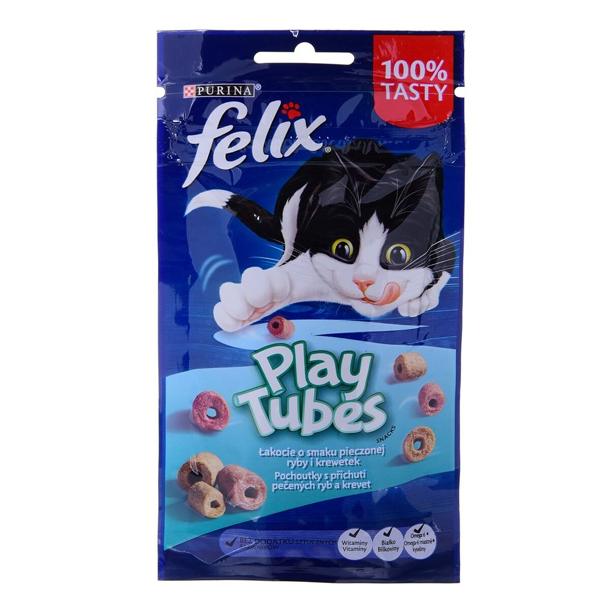 Kattmat Purina Play Tubes Fisk 50 g