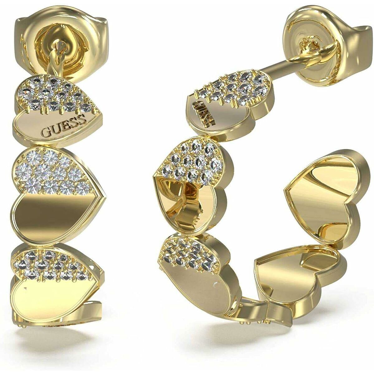 Dam örhängen Guess JUBE03040JWYGT-U Rostfritt stål 3 cm - 2