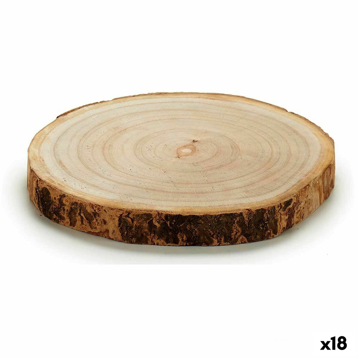 Dekorativ ved Gift Decor Brun 18 x 2 x 18 cm (18 antal)