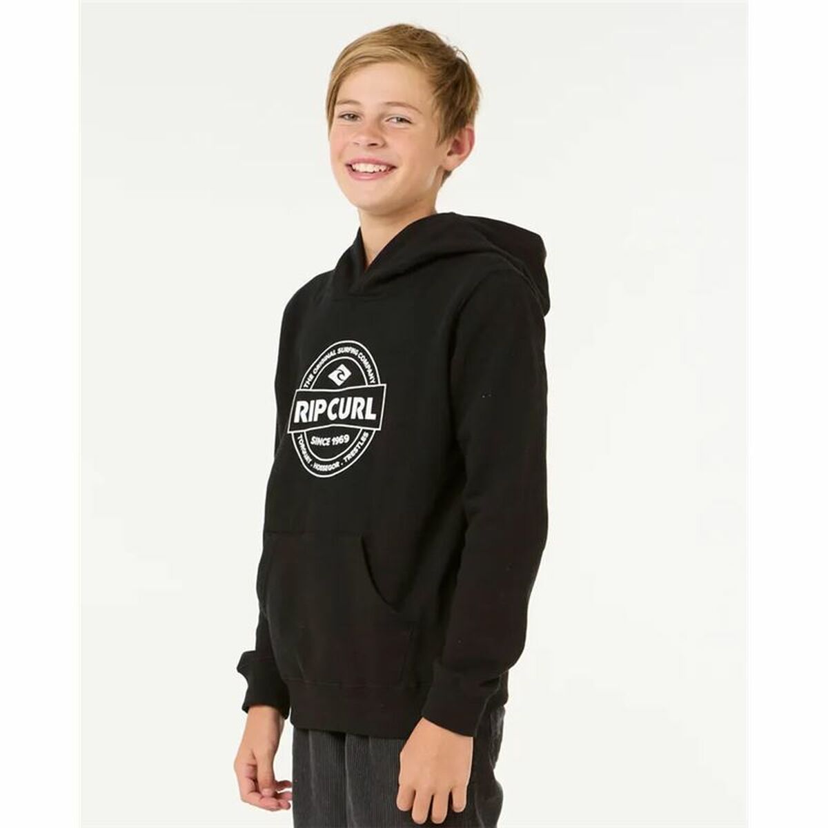 Tröja med huva Unisex Rip Curl Stapler Hood Svart - 3
