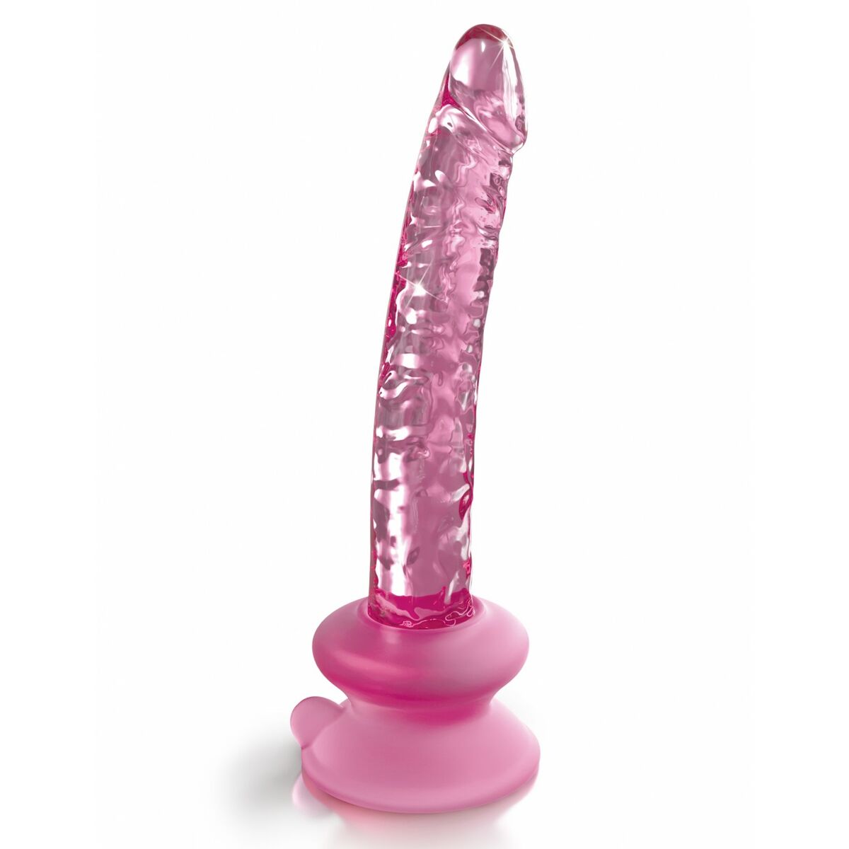 Realistisk dildo Pipedream Glas Rosa
