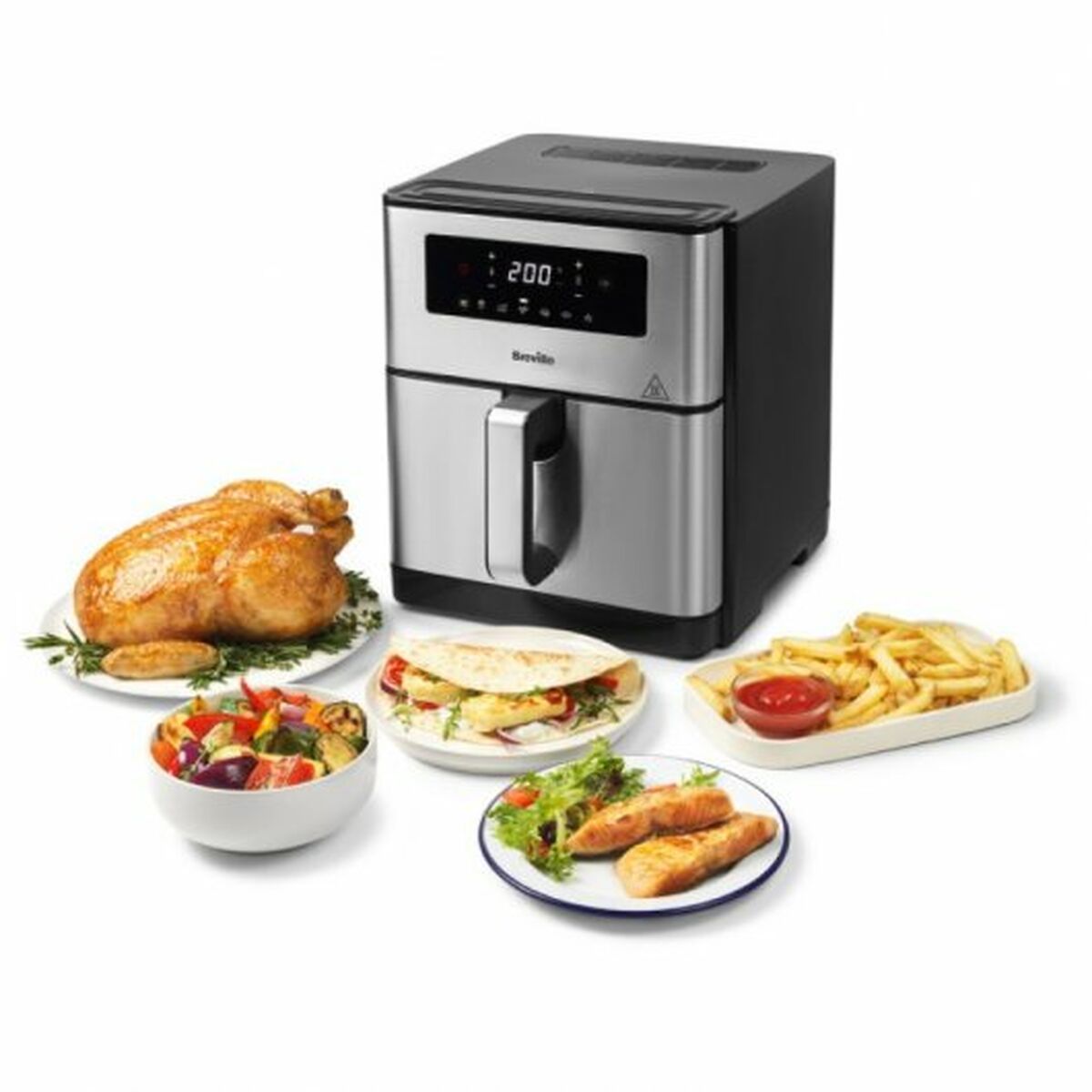 Fritös Breville VDF131X 9 L Svart Stål 1700 W - 3