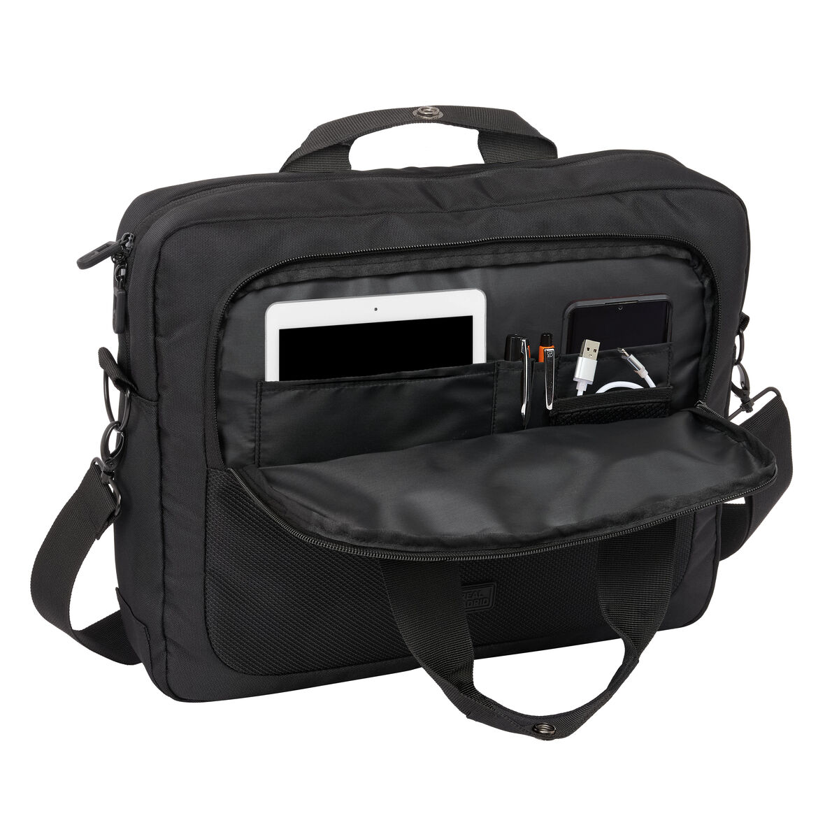 Laptopväska Real Madrid C.F. Premium Svart 40 x 33 x 9 cm - 4