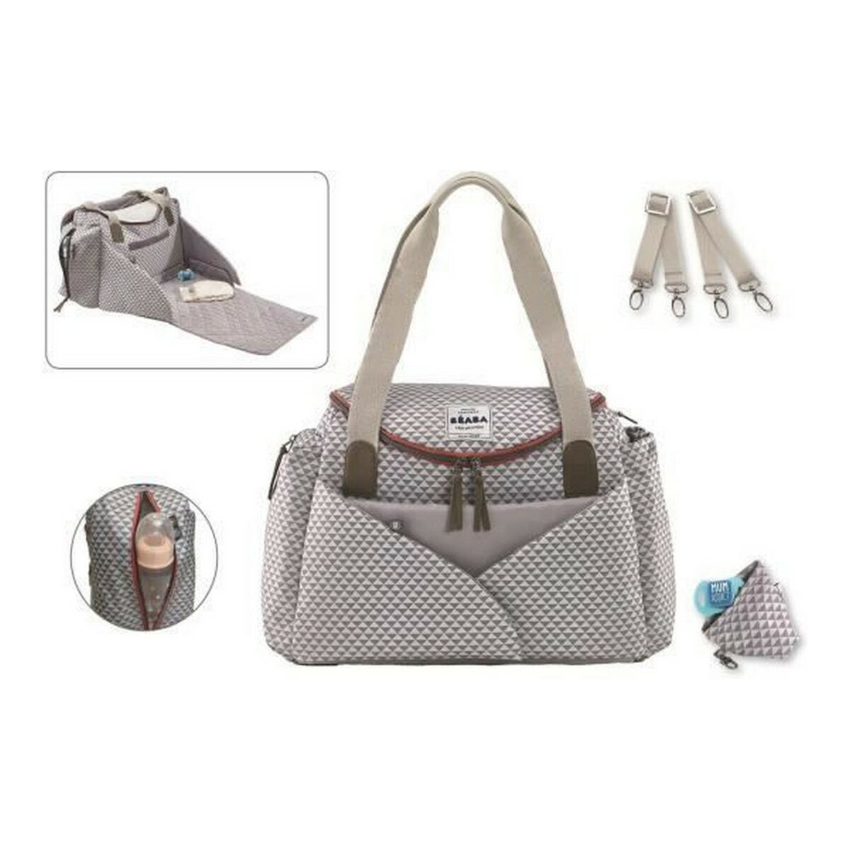 Bag för blöjbyte Béaba Sydney II Grå - 2