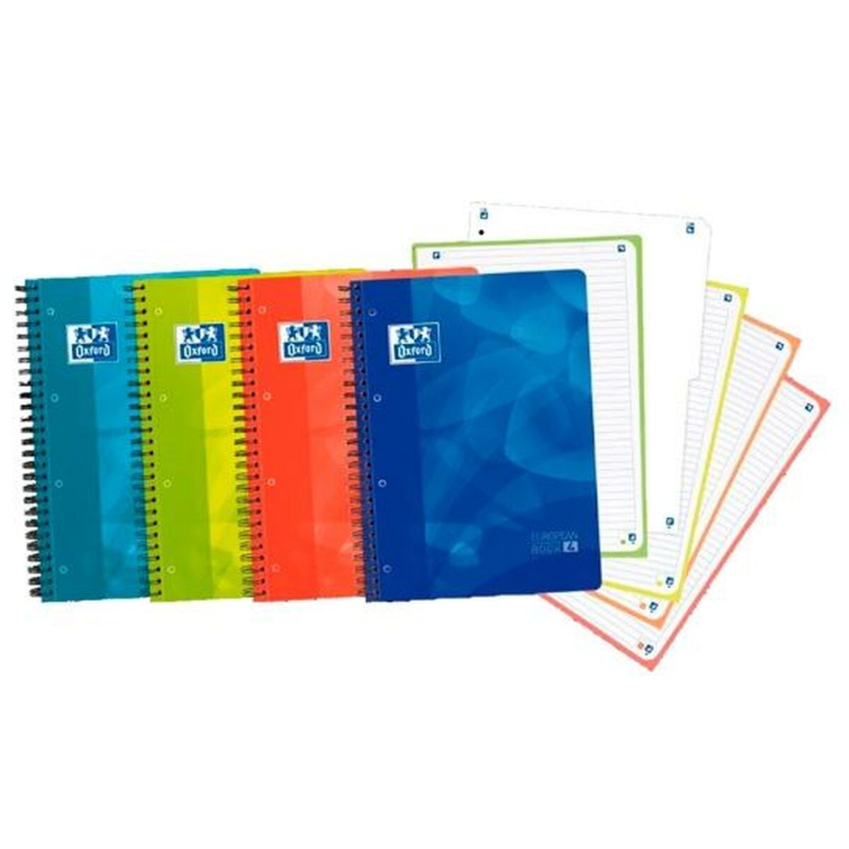 Anteckningsbok Oxford European Book 4 Multicolour (Renoverade A)