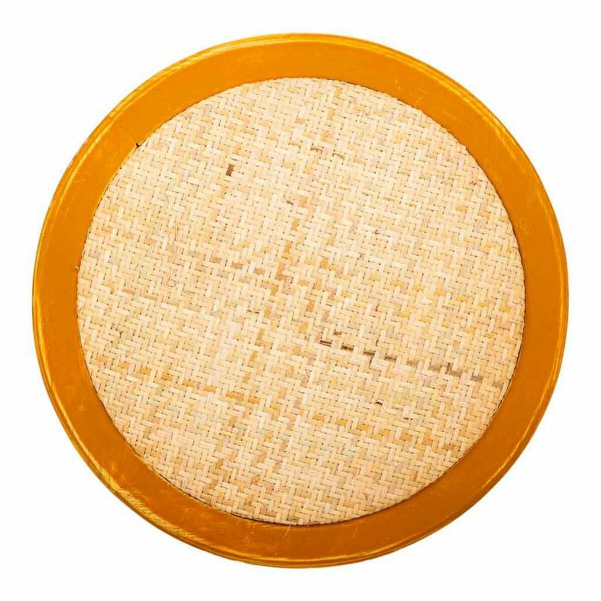 Sittpall Alexandra House Living Brun Trä Rattan 40 x 45 x 40 cm - 6