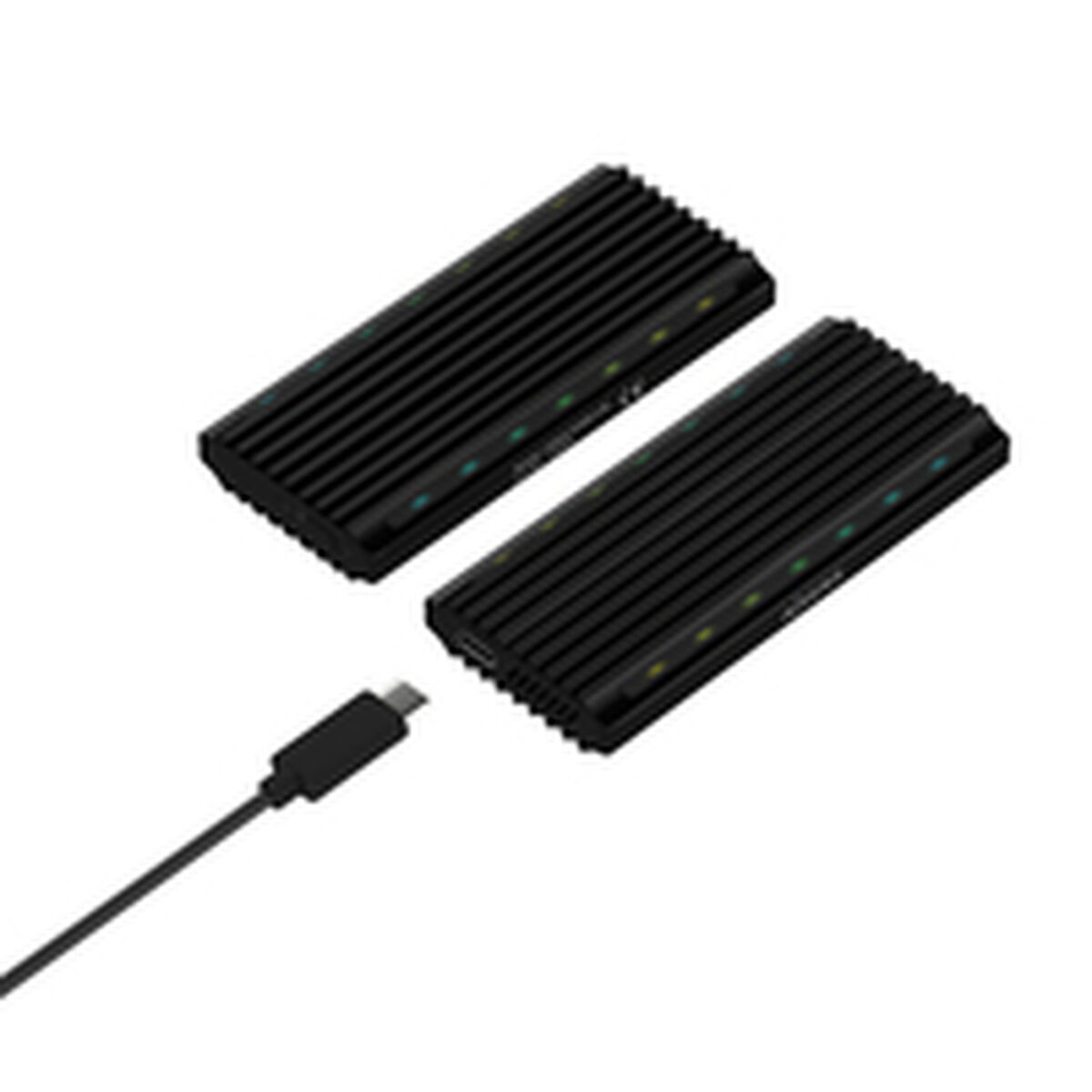 Hårddiskfodral Aisens ASM2-RGB012B Svart - 3