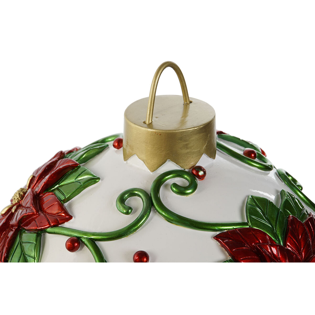 Julgranskula Home ESPRIT Röd Grön Harts 24 x 24 x 28 cm (2 antal) - 3