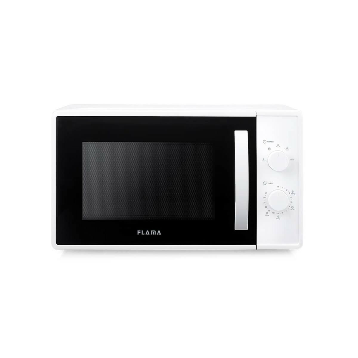 Mikrovågsugnen Flama 1805FL Vit 800 W 23 L