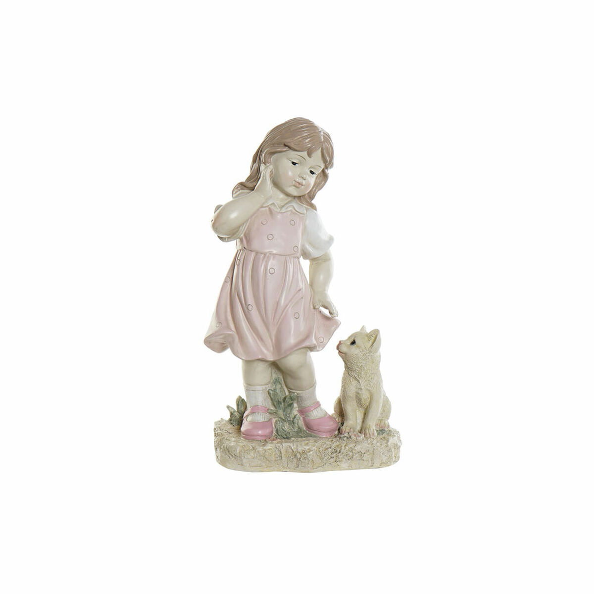 Prydnadsfigur DKD Home Decor Blå Rosa Harts Barn (26.5 x 16.5 x 44.5 cm) (2 pcs) - 2
