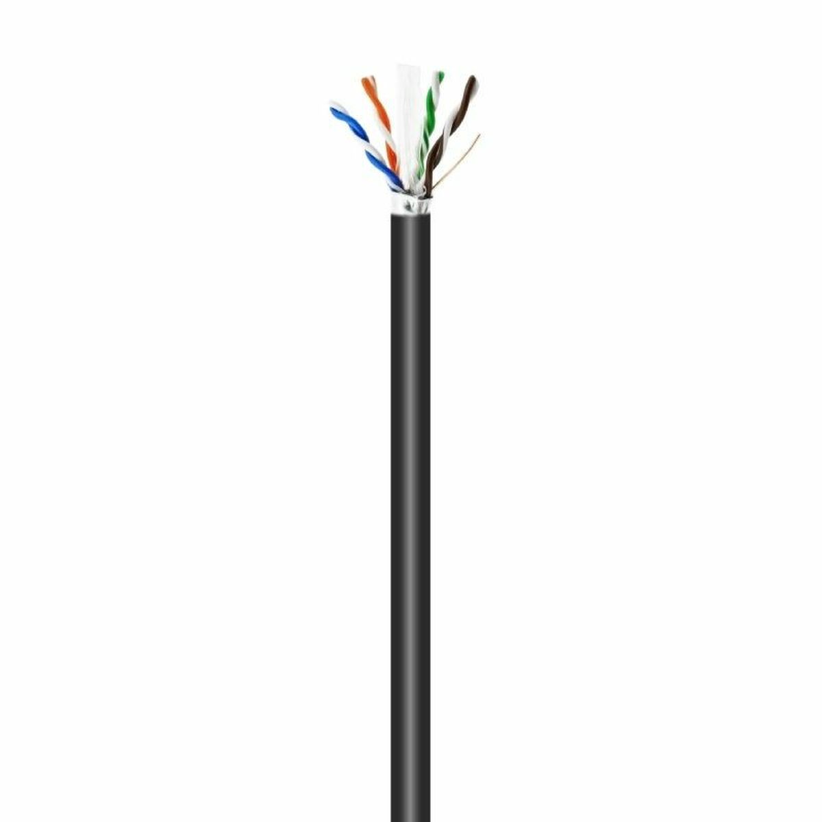 Nätkabel UTP Styv Kategori 6 Aisens AWG24 Svart 305 m
