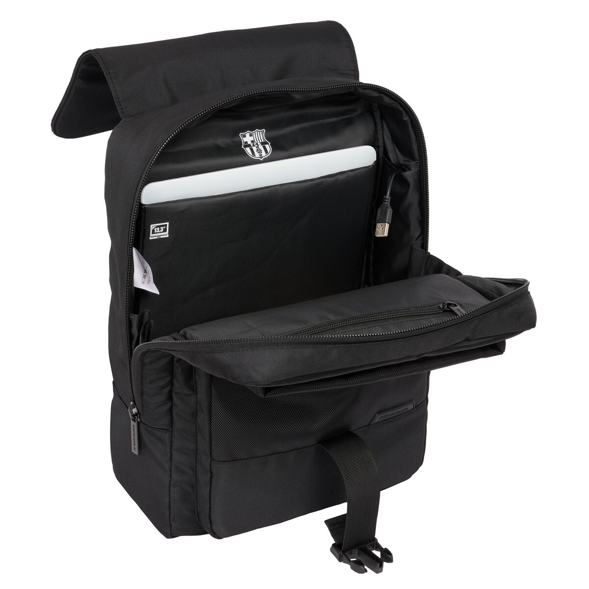 Laptopryggsäck F.C. Barcelona Premium Svart 29 x 39 x 12 cm - 3