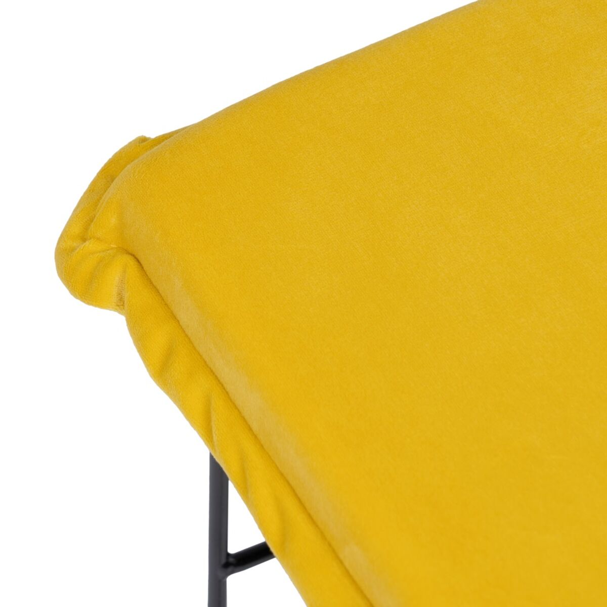 Puff Syntetmaterial Metall Gul 40 x 40 x 35 cm - 5