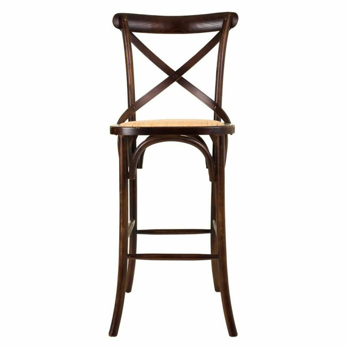 Sittpall Alexandra House Living Brun Rattan Björk 53 x 116 x 45 cm - 2