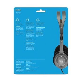 Hörlurar med Mikrofon Logitech 981-000593 Grå