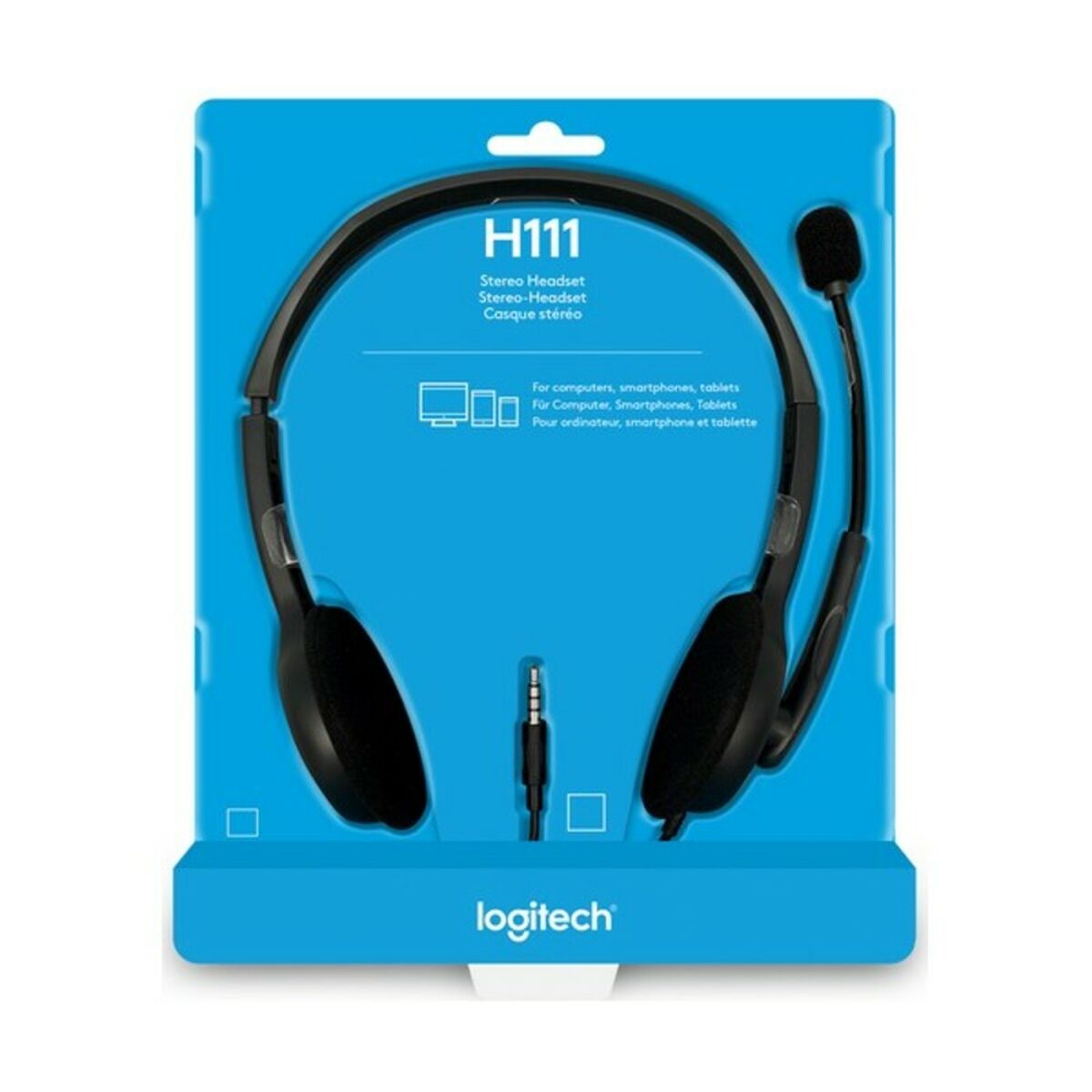 Hörlurar med Mikrofon Logitech 981-000593 Grå - 4