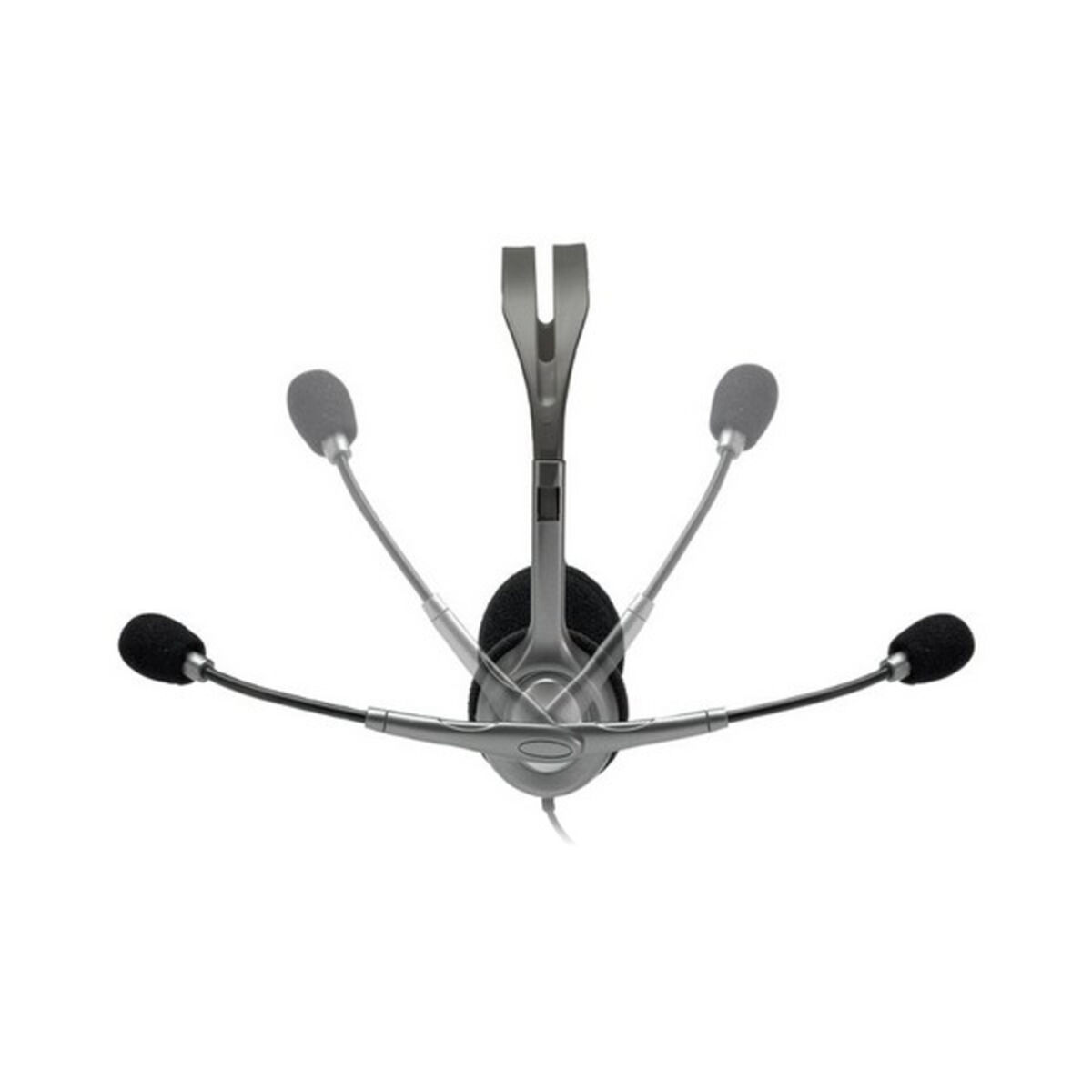 Hörlurar med Mikrofon Logitech 981-000593 Grå - 7