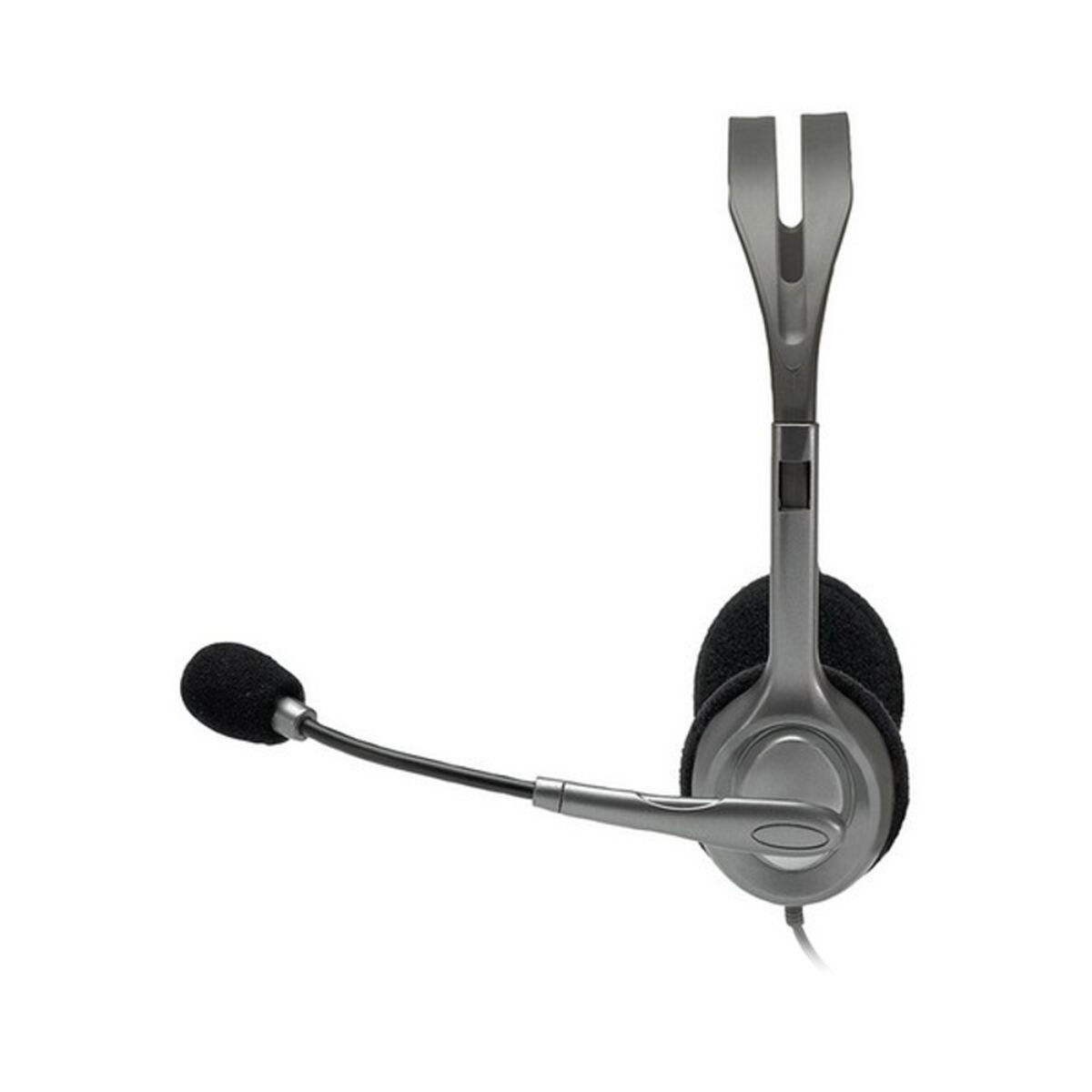 Hörlurar med Mikrofon Logitech 981-000593 Grå - 6