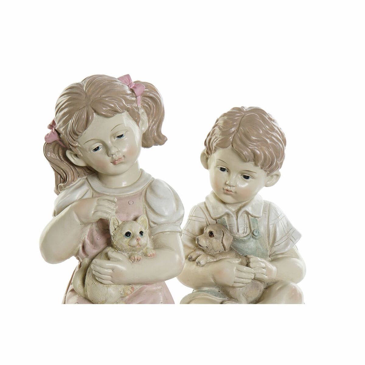 Prydnadsfigur DKD Home Decor Harts Barn (14.5 x 16 x 26 cm) (2 pcs) - 2