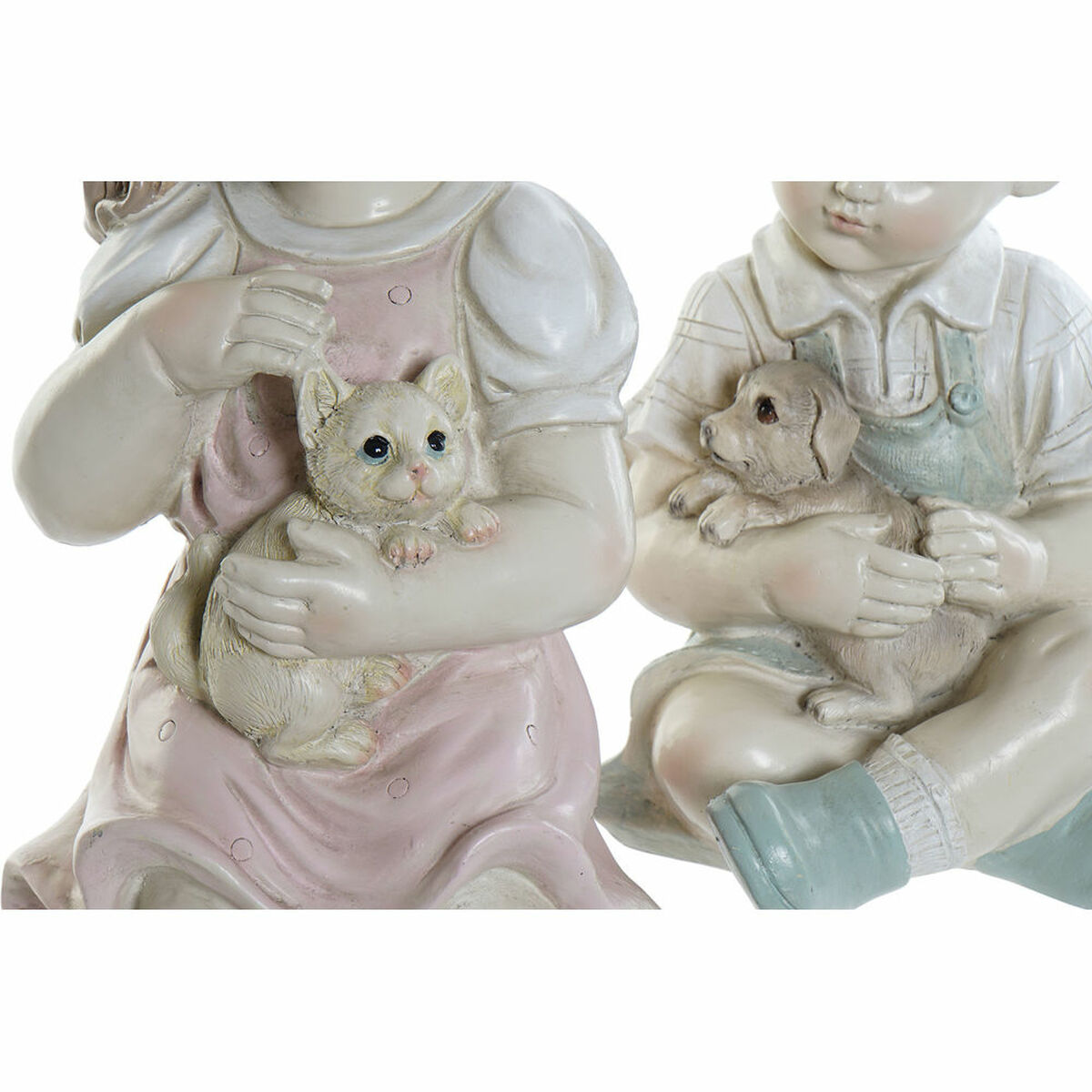 Prydnadsfigur DKD Home Decor Harts Barn (14.5 x 16 x 26 cm) (2 pcs) - 3