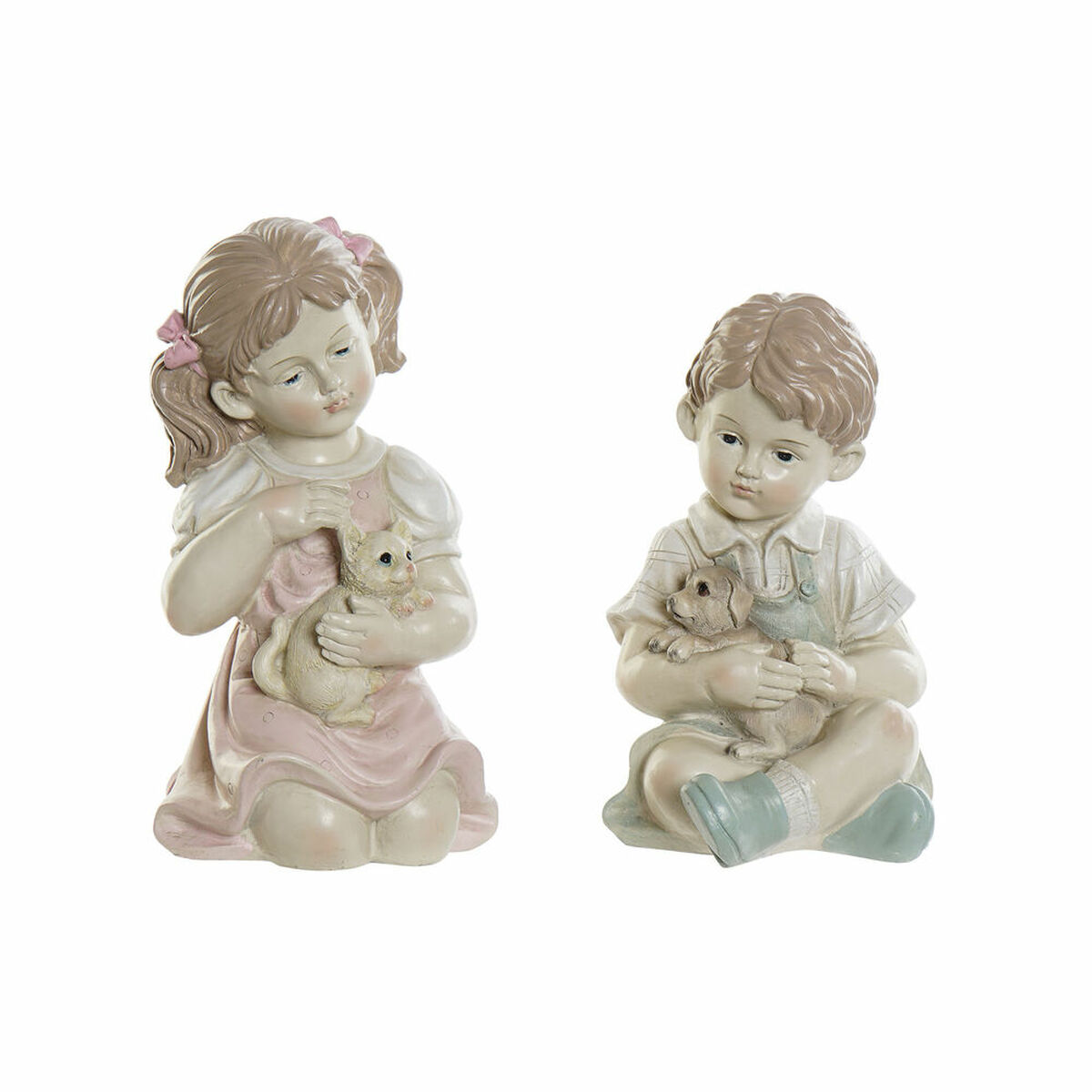 Prydnadsfigur DKD Home Decor Harts Barn (14.5 x 16 x 26 cm) (2 pcs)