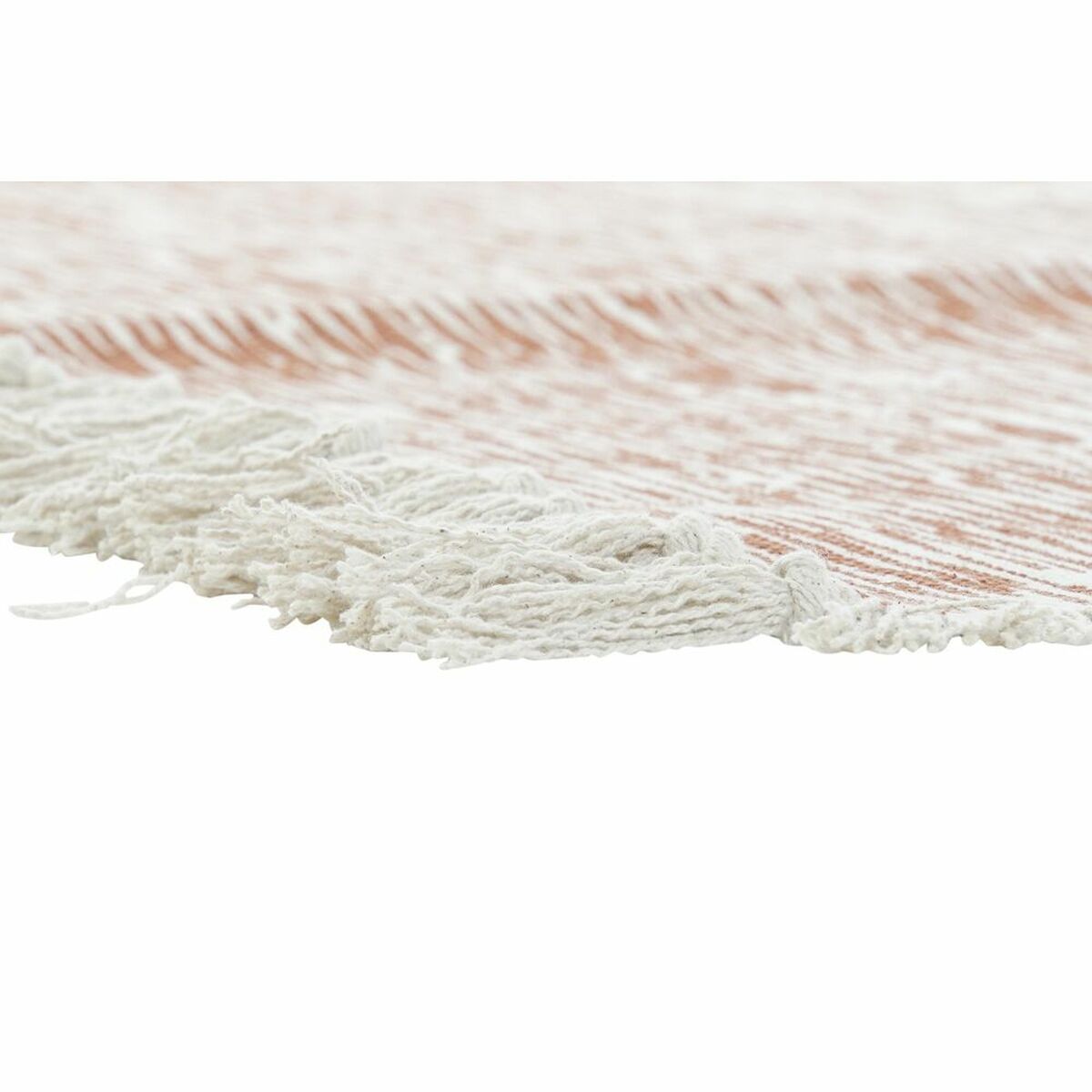Matta DKD Home Decor Beige Orange Frans 160 x 230 x 1 cm - 7