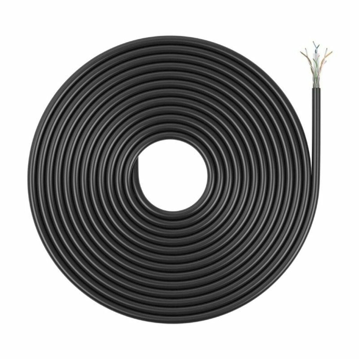 Nätkabel UTP Styv Kategori 6 Aisens AWG23 Svart 305 m - 2
